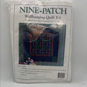Nine-Patch NIP Wallhanging Quilt kit Finished Size Approximately 22” x 22” K1099